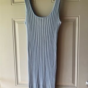 🎯60% a new day Light Blue Sweater Knit Ribbed Body Con Dress